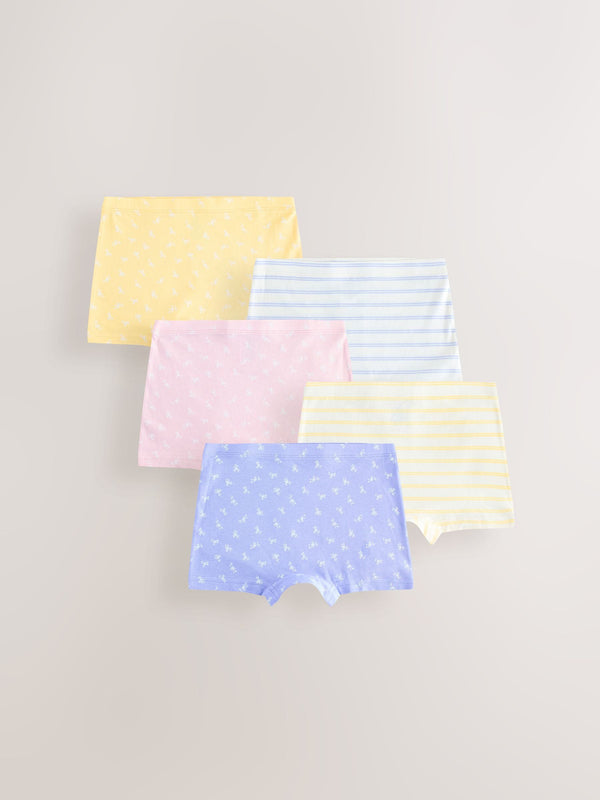 Pink/Blue Short Briefs 5 Pack (2-16yrs)