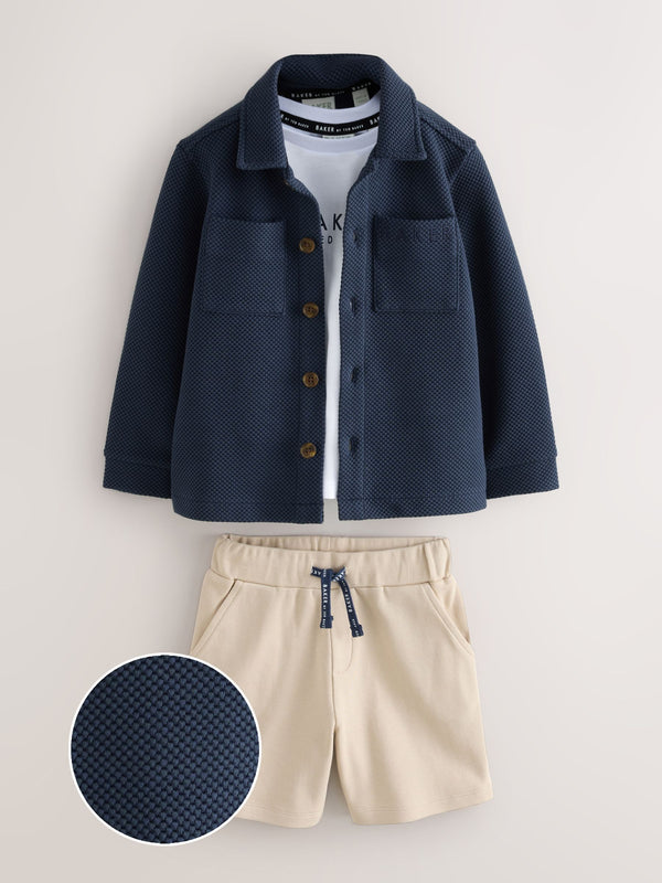 Baker by Ted Baker Jacket T-Shirt and Shorts Set