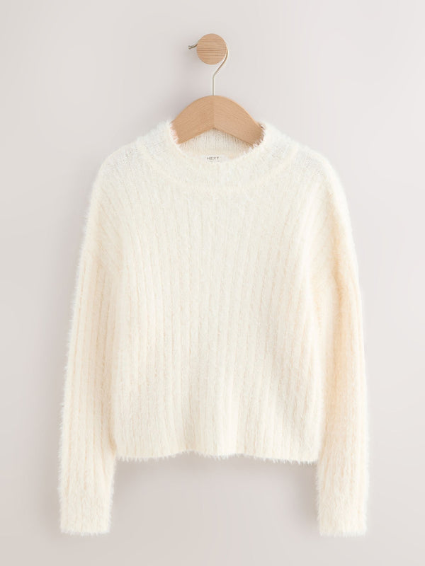 Ecru Fluffy Jumper (3-16yrs)