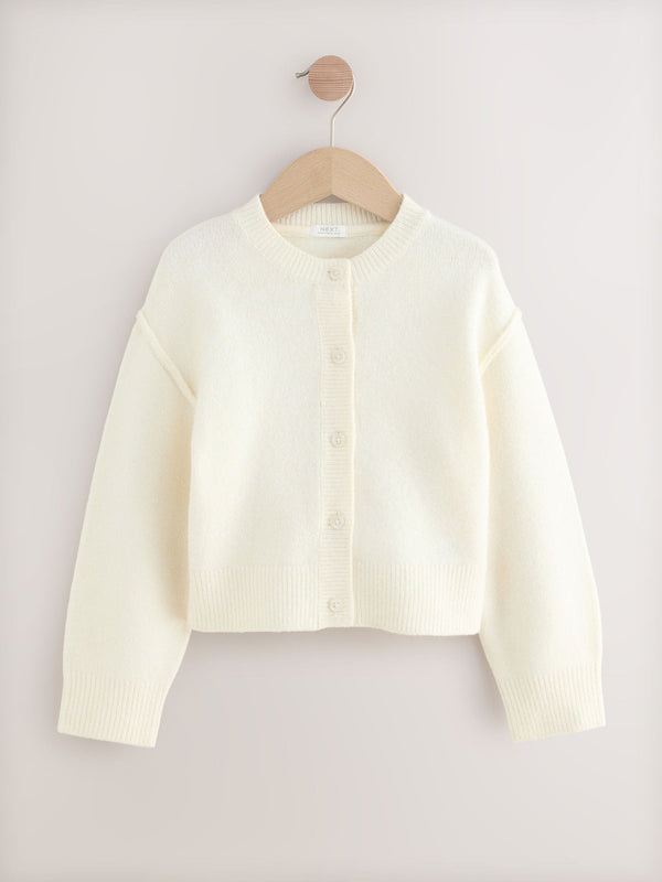 Ecru Button Up Cardigan (3-16yrs)