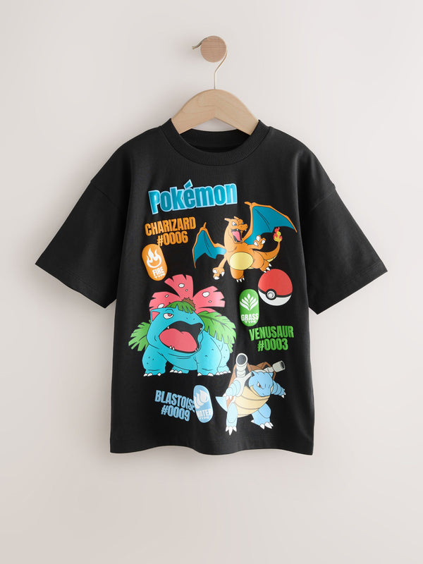 Black Placement Pokémon Short Sleeve T-Shirt (3-16yrs)