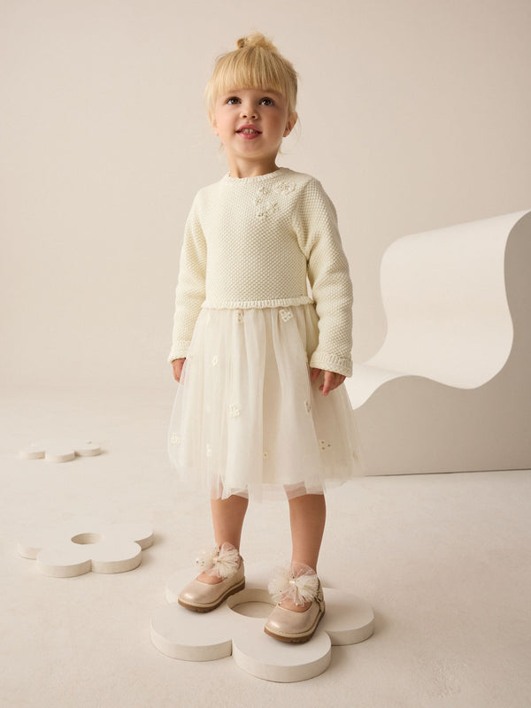 Ecru Occasion Dress (3mths-10yrs)