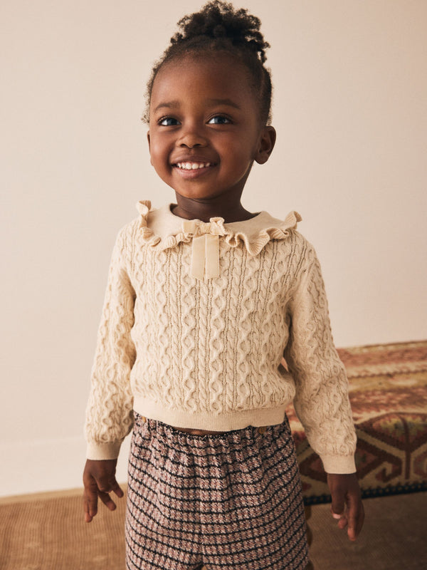 Ecru Cashmere Blend Jumper (3mths-7yrs)