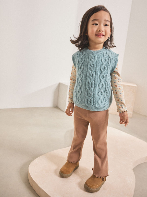 Light Blue Knitted Jumper and Leggings Set (3mths-7yrs)