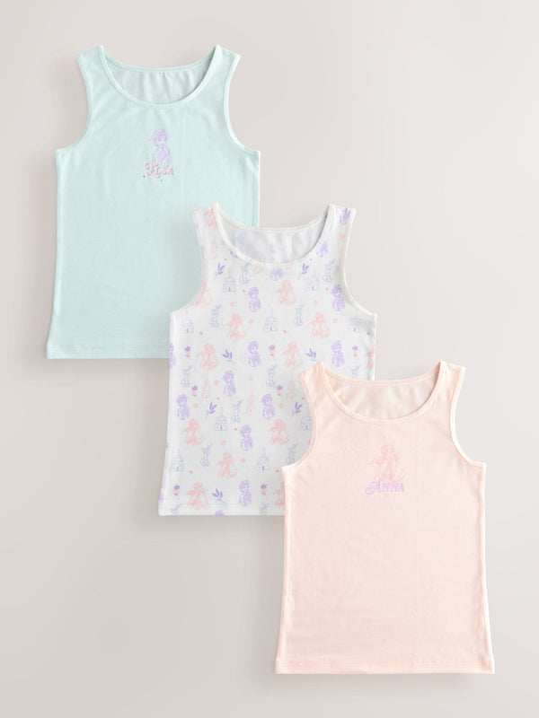 White/Blue Frozen Disney Vests 3 Pack (1.5-10yrs)
