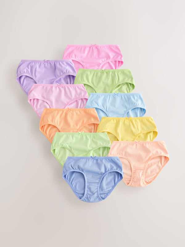 Orange/Pink Briefs 10 Pack (1.5-16yrs)