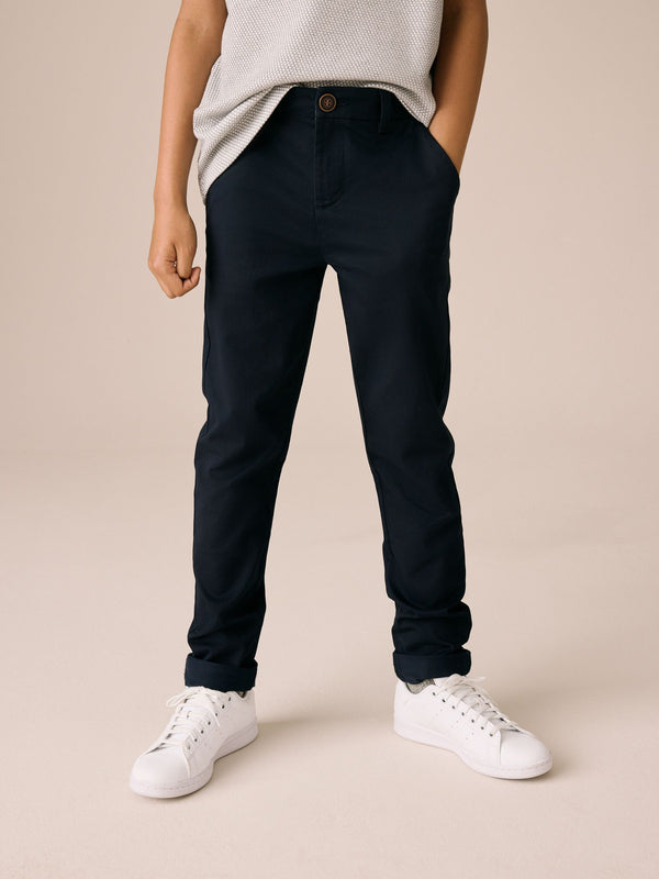 Navy Blue Premium Chino Trousers (3-16yrs)