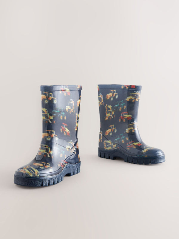 Navy Digger Wellies