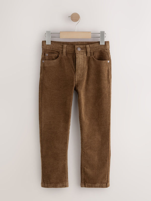 Tan Brown Regular Fit Corduroy Trousers (3-16yrs)
