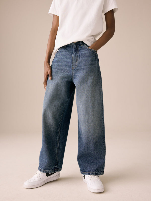 Dark Blue Denim Super-wide Fit Authentic Jeans (3-16yrs)