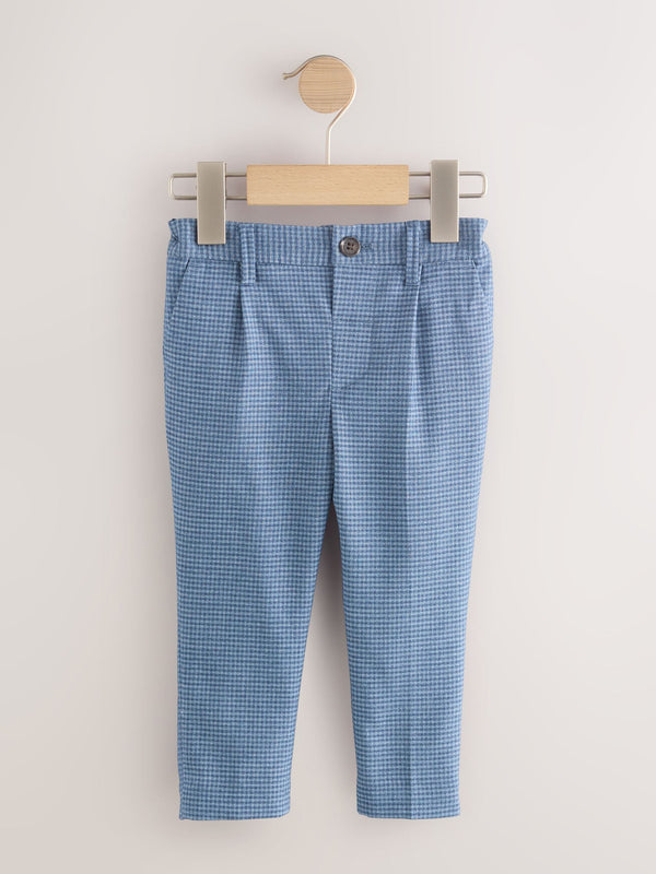 Blue Check Smart Trousers (3mths-7yrs)