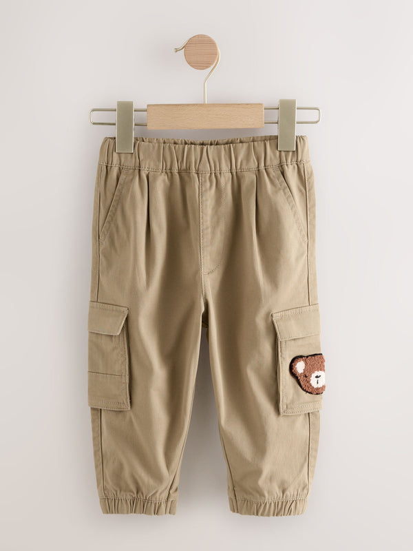 Tan Brown Bear Cargo Trousers (3mths-7yrs)