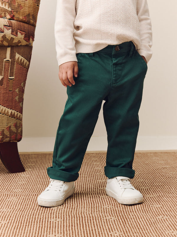 Green Stretch Chino Trousers (3mths-7yrs)
