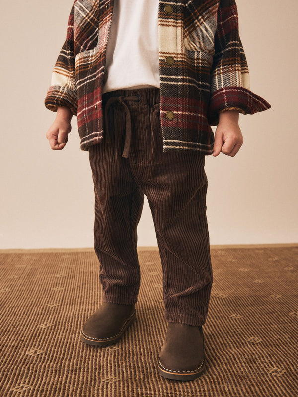 Brown Corduroy Pull On Trousers (3mths-7yrs)