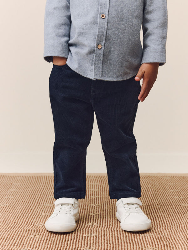 Navy Corduroy Trousers (3mths-7yrs)