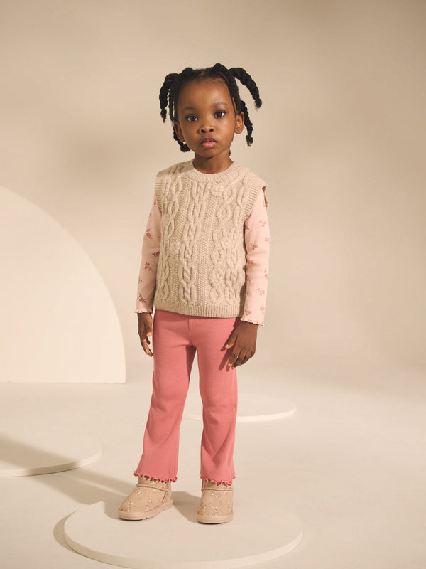 Pink Knitted Jumper and Leggings Set (3mths-7yrs)