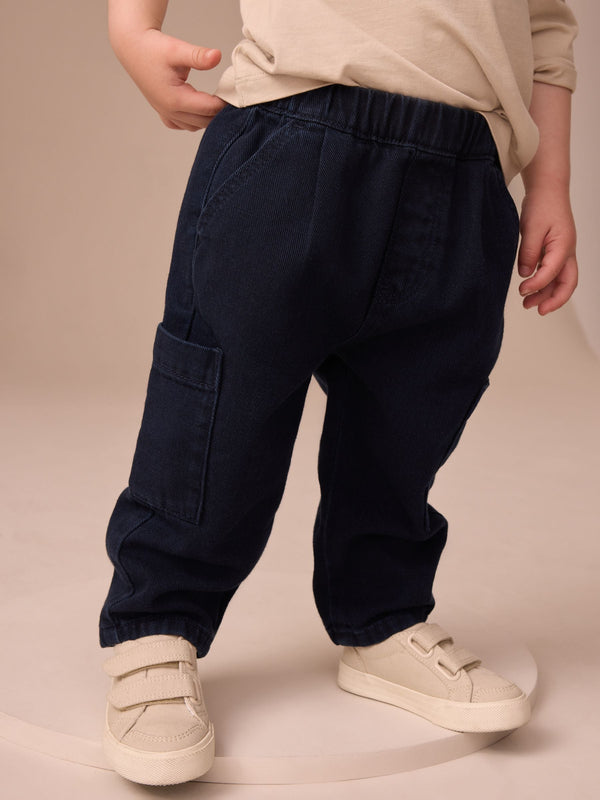 Dark Blue Cargo Jeans (3mths-7yrs)