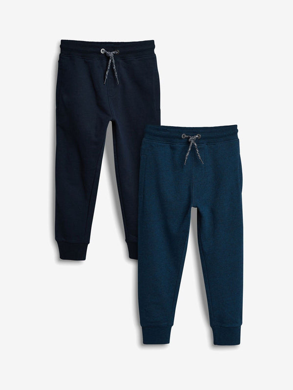 Mid Blue/Navy Slim Fit Joggers 2 Pack (3-16yrs)