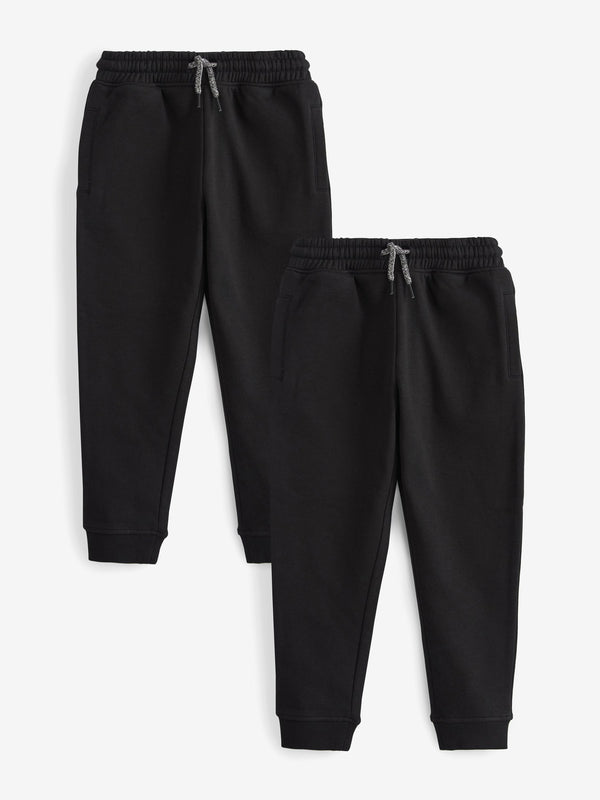 Black Slim Fit Joggers 2 Pack (3-16yrs)