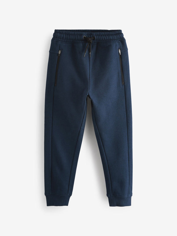 New Navy Slim Fit Zip Joggers (3-16yrs)