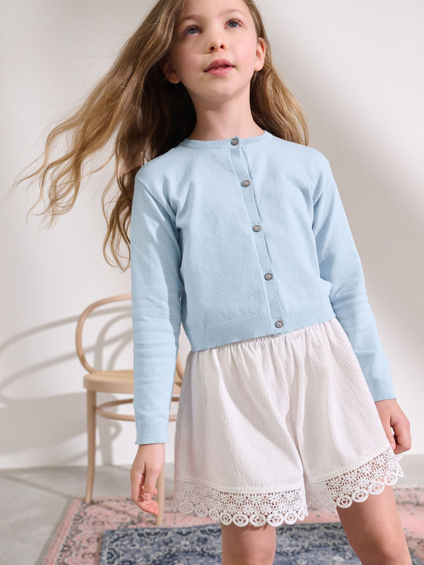Blue Button Up Cardigan (3mths-16yrs)