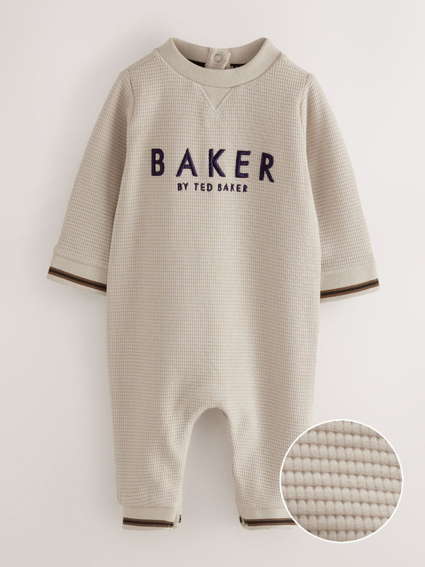 Baker by Ted Baker Textured Long Sleeve Romper