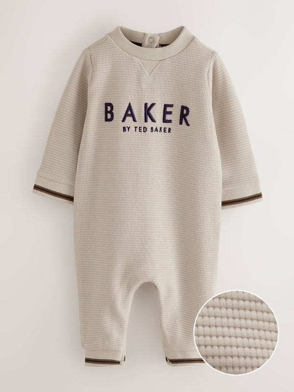Baker by Ted Baker Textured Long Sleeve Romper