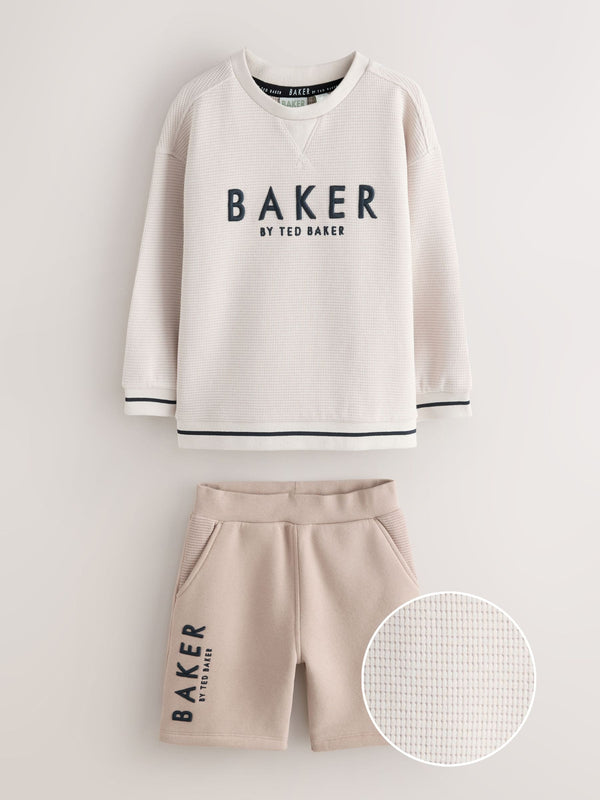 Baker by Ted Baker Textured Sweatshirt and Short Set