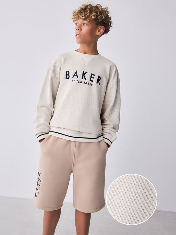 Baker by Ted Baker Textured Sweatshirt and Short Set