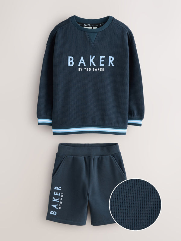 Baker by Ted Baker Textured Sweatshirt and Short Set