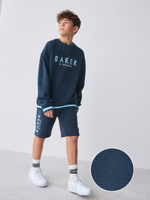 Baker by Ted Baker Textured Sweatshirt and Short Set
