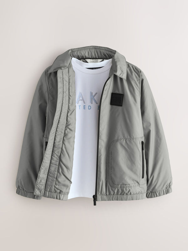 Baker by Ted Baker Grey and White Top & jacket set
