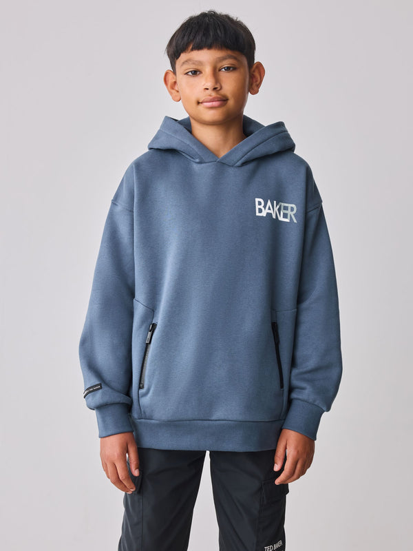 Baker by Ted Baker Oversized Back Graphic Print Hoodie