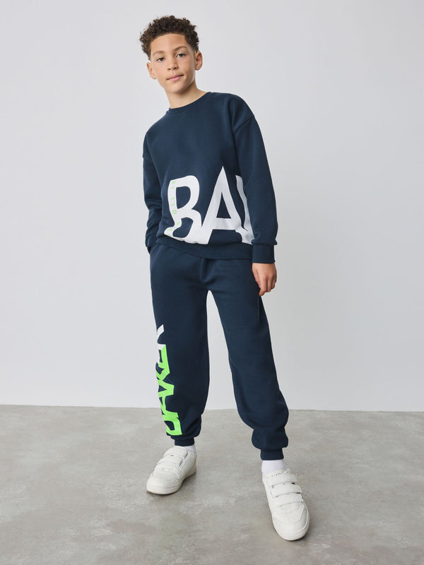 Baker by Ted Baker Oversized Letter Graphic Print Sweatshirt and Joggers Set
