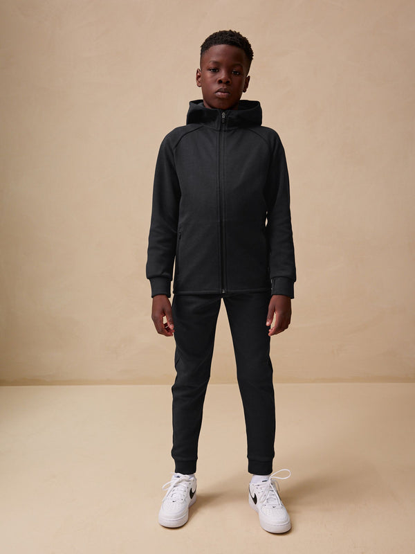 New Black Tech Sportswear Hoodie and Joggers Set (3-16yrs)