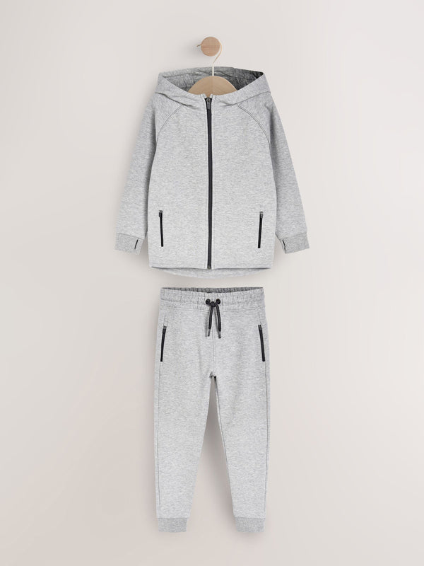 Grey Marl Tech Sportswear Hoodie and Joggers Set (3-16yrs)