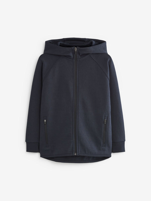Navy Blue Tech Sportswear Zip Through Hoodie (3-16yrs)