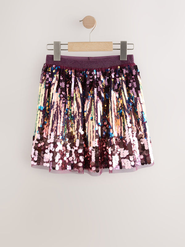 Purple Ombre Sequin Skirt (3-16yrs)