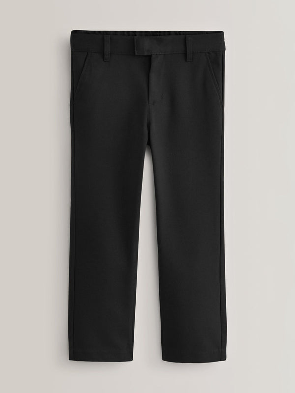 Black Longer Length Standard Waist School Trousers (3-17yrs)