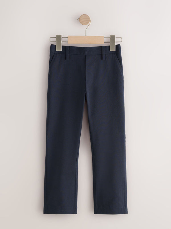 Navy Skinny School Formal Stretch Pull On Waist Trousers (3-17yrs)