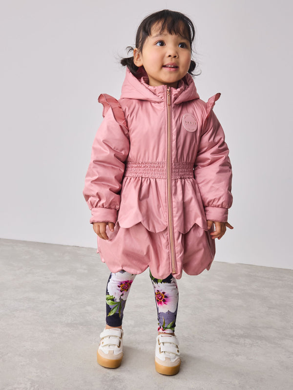 Baker by Ted Baker Pink Shower Resistant Lightweight Scallop Raincoat