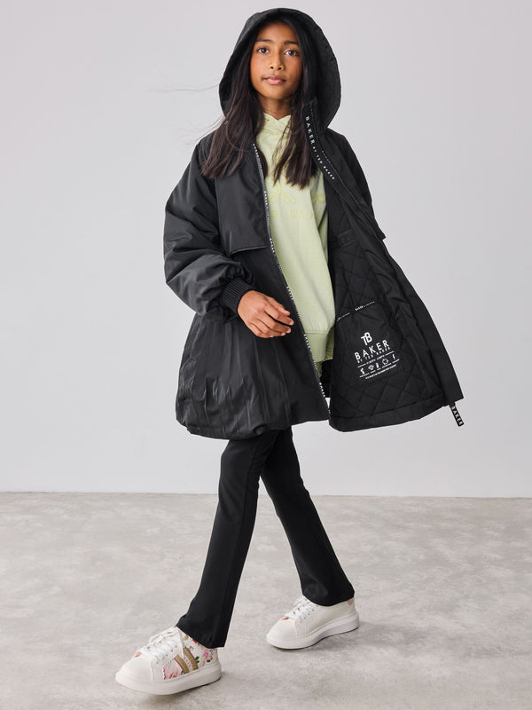 Baker by Ted Baker Shower Resistant Pleated Raincoat