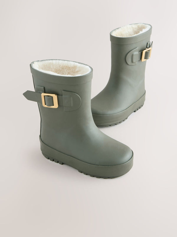 Green Buckle Wellies