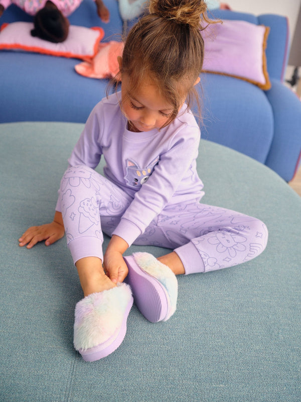 Multi Rainbow Shoot Slippers