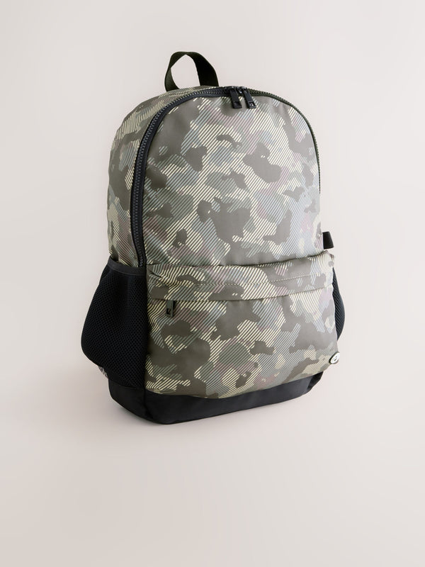 Camouflage Print Backpack