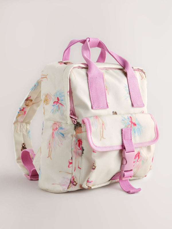 Pink Ballerina Small Handle Backpack