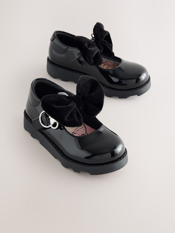 Black Patent Minnie Mouse Mary Jane School Shoes