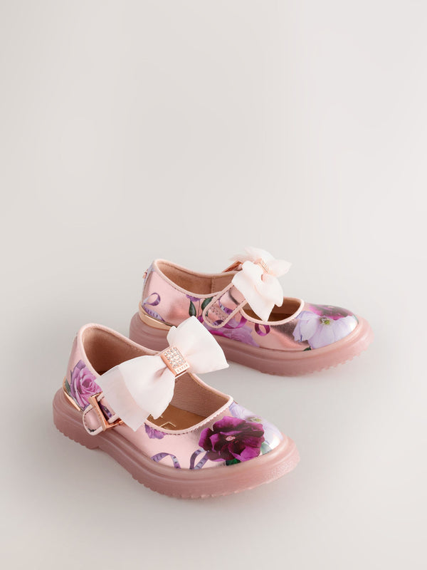 Baker by Ted Baker Chunky Mary Janes Shoes with Bow
