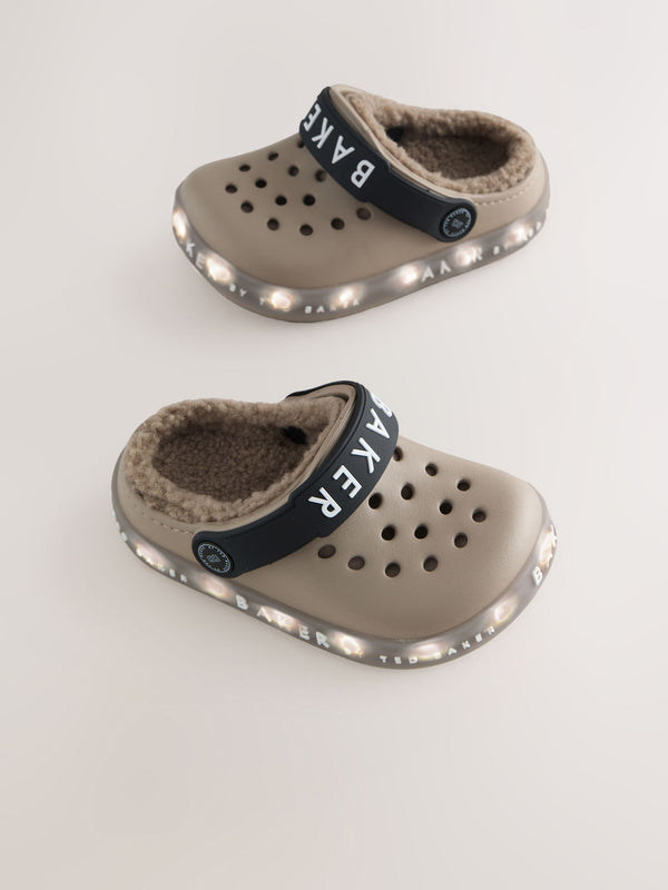 Baker by Ted Baker Boys Light up Clog Slippers