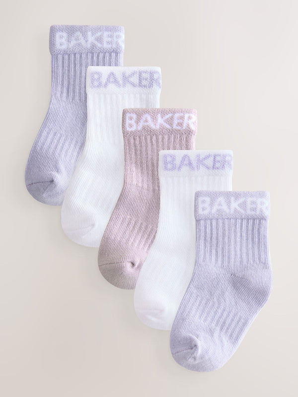 Baker by Ted Baker Girls Socks 5 Pack